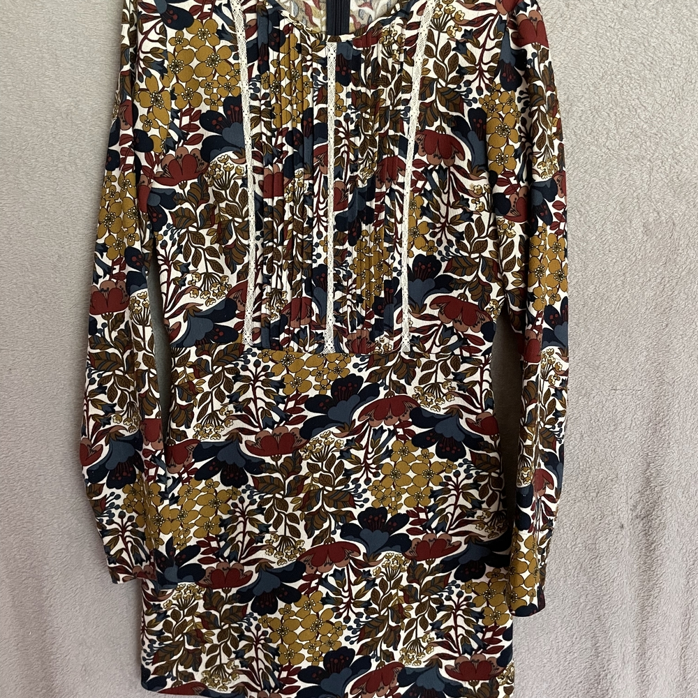 Zara Red and Blue Floral Dress